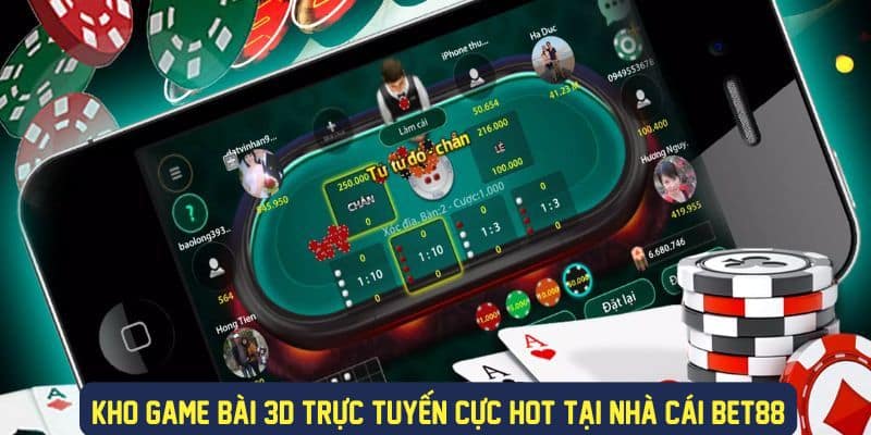 Nhiều tựa game bài 3d phổ biến để trải nghiệm